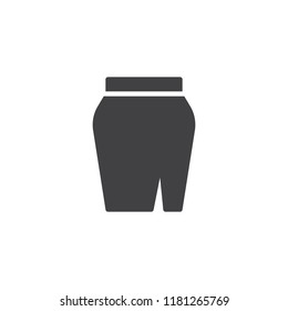 Slit skirt vector icon. filled flat sign for mobile concept and web design. simple solid icon. Symbol, logo illustration. Pixel perfect vector graphics