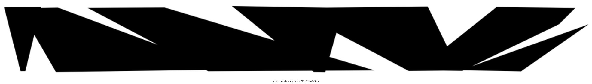 Slit, slash, fracture texture effect element