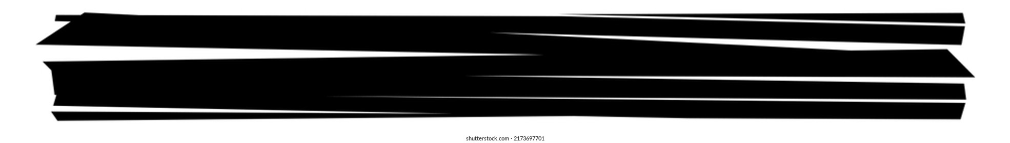 Slit, slash, fracture texture effect element
