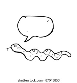 caricatura de serpiente resbaladiza