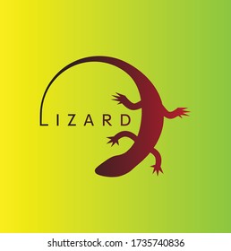 Slitting Beast with a circular tail with the words LIZARD