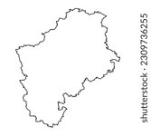 Sliven Province map, province of Bulgaria. Vector illustration.