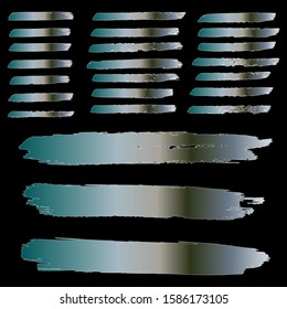 Sliver Distress Brushes. Grunge Design. Brushed Banner. Watercolor Layer. Old Dirty Wall. Distress Banner. White Grunge Brushes. Acrylic Paint. Brush Banner. Watercolor Drawing.