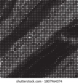 Sliver Halftone Elements. Tiny Gradient Point. White Dots Distress. Abstract Round. Comic Brush. Vector Monochrome. Grunge Brush. Circle Distress. Geometric Simple.