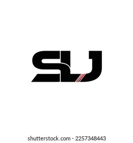 vector de diseño del logotipo de la letra de SLJ
