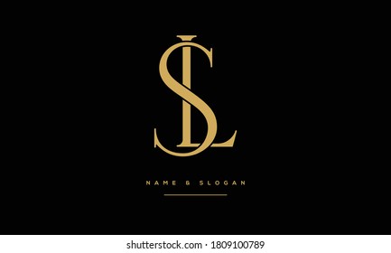 SL,LS,S,L  Abstract Letters Logo Monogram