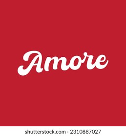 slogan AMORE phrase graphic vector Print Fashion lettering calligraphy