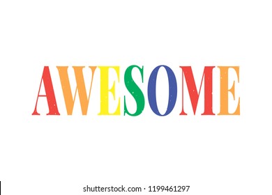 slogan Awesome phrase graphic vector Print Fashion lettering