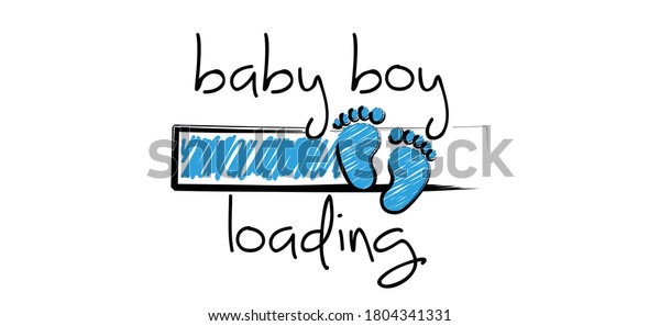 Slogan Baby Boy Est En Train Image Vectorielle De Stock Libre De Droits