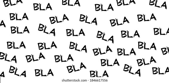 Slogan Bla Bla Bla Talking Fact Stock Vector (Royalty Free) 1846617556 ...