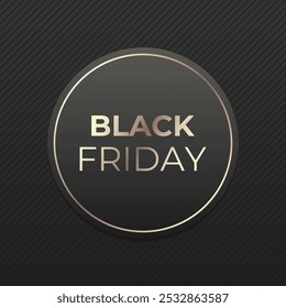 El lema Black Friday es un fondo oscuro. Anuncio de venta de Black Friday, oferta exclusiva por tiempo limitado, Anuncio de Web. El diseño de la venta del Black Friday. Fondo abstracto minimalista moderno.
