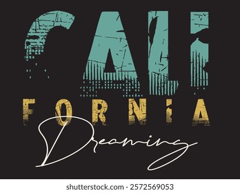 Slogan California Ocean surf. Typography surfing design. California summer graphic t-shirt design, Typography t-shirt graphics, poster, print, banner.eps8