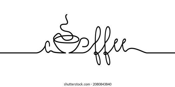 Lema: es hora de café o café en punto. Diseño de vector plano. Motivación, concepto del momento del mensaje de inspiración. Citas vectoriales para banner. Cita las señales de la taza de café al icono.