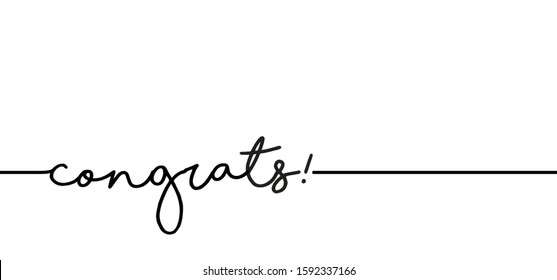 Slogan congrats, congratulate or felicitate. Vector Congratulations greeting quotes for banner or card for work or shool. Inspirational motivational ideas Graduation diploma document, degree education