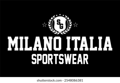 Slogan design vector sportswear style clothing 