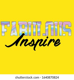 Slogan fashion vector. Fashion print slogan and glitter