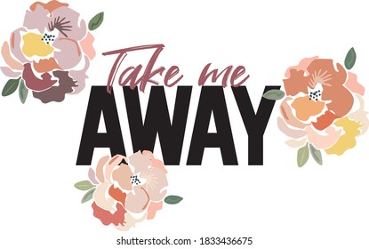 slogan floral print floral pattern watercolor flowers