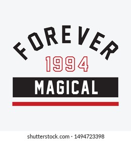 slogan forever love on strip just me illustration art - Vektör