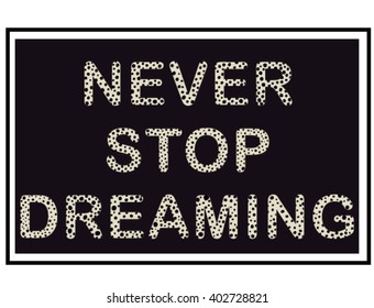 Slogan with frame vector graphic. For t-shirt or other uses