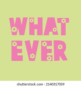slogan graphic with daisies inside checkered heart, vector illustration, 