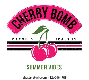 slogan graphic with fruit