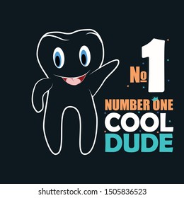 Slogan graphic with patches and tooth illustration for kid t-shirt and other uses, vector graphic.