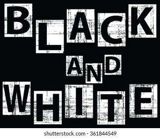 slogan graphic for t-shirt, black and white vector print and varsity. For t-shirt or other uses in vector.T shirt graphic