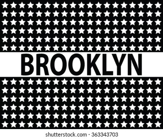 slogan graphic for t-shirt, Brooklyn vector print and varsity. For t-shirt or other uses in vector.T shirt graphic