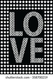slogan graphic for t-shirt, LOVE vector print and varsity. For t-shirt or other uses in vector.T shirt graphic