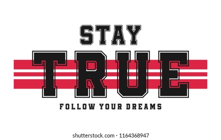 Slogan graphic for t-shirt print. T-shirt design with slogan. New York, modern typography for tee print with stripes and grunge texture. Varsity style. Vector