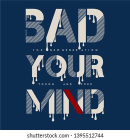 slogan graphic urban abstract element design typography t shirt vector for ready print