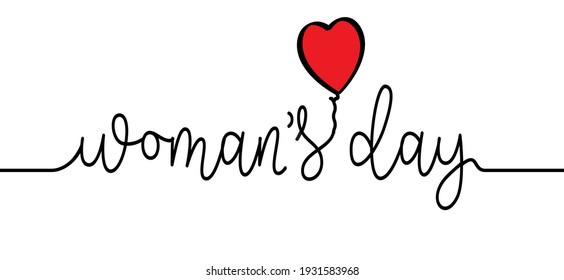 Slogan Happy woman day or woman’s day. every year on 8 March is dedicated to the militancy and sense of solidarity of women all over the world. Vector sign. Possitive, motivation and inspiration card 