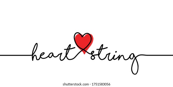 Slogan heart string Love heart month or happy singles day is loading 14 february, valentine, valentines or romantic signs Funny vector romance quotes icons I love always, miss you forever Heartstring