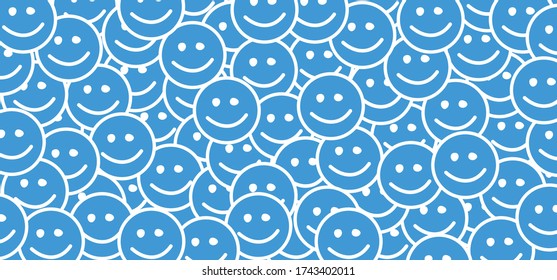 Día de la sonrisa mundial de color azul feliz