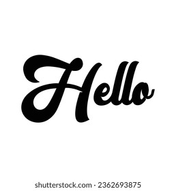 Slogan hello. Vector success quotes for banner or wallpaper.