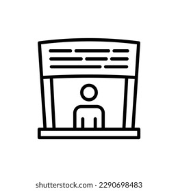Slogan icon in vector. Illustration