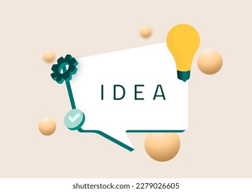 Ideas de eslogan. Doodle de idea de lámpara eléctrica de cerebro de cómico. Preguntas frecuentes, concepto de carga comercial. Divertida bombilla vectorial plana de ideas icono o firma ideas. Bombilla brillante. Cita positiva, motivadora de lluvia de ideas.