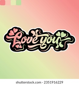 slogan illustration with pastel colors rainbow