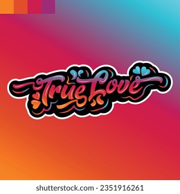 slogan illustration with pastel colors rainbow