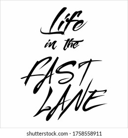 Slogan Life Print, Vektorgrafik-Design für T-Shirt 