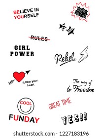 slogan lovely graphic design and cute flowers graphic design print for tee and t shirt and fabric
