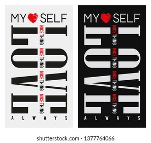 Slogan lovely graphic design and cute flowers Heart  print for tee and t shirt and fabric - Vektör