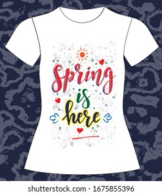 slogan lovely graphic design and cute flowers graphic design print for tee and t shirt and fabric