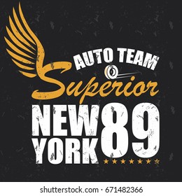 slogan New York vector print.For t-shirt or other uses,T-shirt graphics / textile graphic