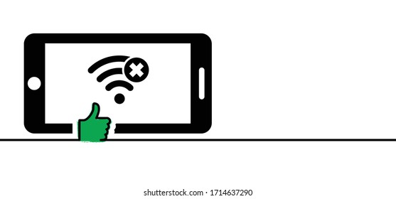 Slogan offline day Funny vector  motivation, inspiration quote Networking no internet concept Offline or online and unplugged or unplug Family break time  Disconnected 404 No Wifi signal Unplugging svg