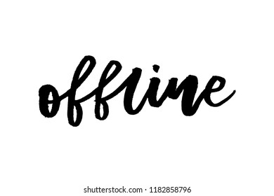 slogan offline phrase graphic vector Print Fashion lettering