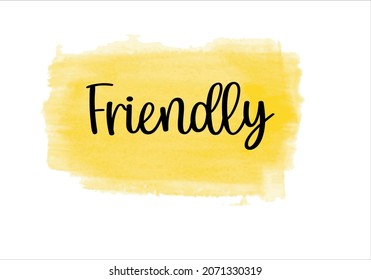 Slogan on watercolor brush pattern vector design