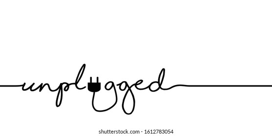 Slogan oops I'm so sorry. Vector electric quotes for motivation, networking internet concept Page not found, 404 error. Offline or online day and unplugged sign Under construction, broken cable, wire.