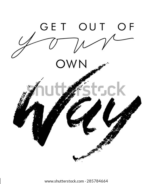 Slogan Print Hand Writing Vector Stock Vector (Royalty Free) 285784664