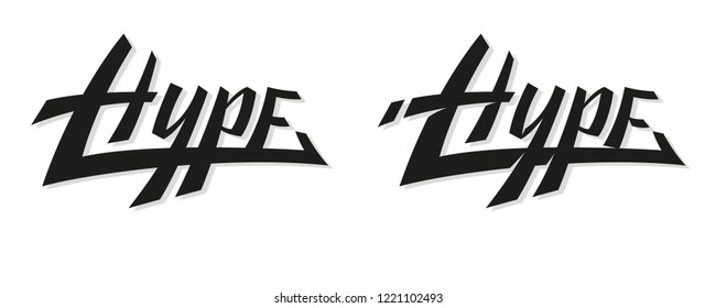 Slogan print Hype 
